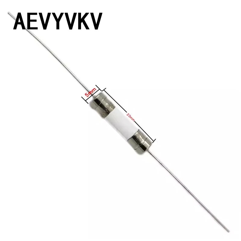 10-100PCS 5*20mm Ceramic fuse Slow Blow tube fuse With a pin 5x20mm 250V 0.5A 1A 2A 3A 4A 5A 6A 7A 8A 10A 12A 15A 20A 25A 30A