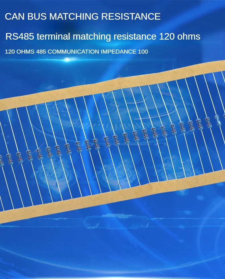 100PCS CAN Bus Matching Resistor RS485 Terminal Matching Resistor 120 Ohms 120 Ohms 485 Communication Impedance