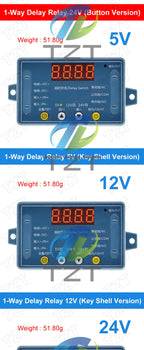 DC 5V 12V 24V 10A Adjustable Time Delay Relay Module 32 Modes LED Digital Timming Trigger Timer Control Switch Pulse Cycle
