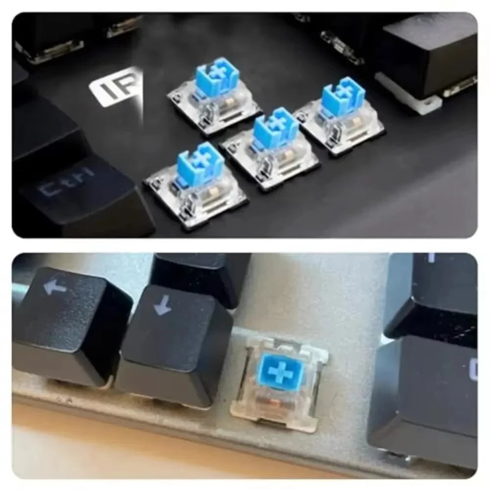 Three Pin Tactile Keyboard Switch Sturdy Plastic Key Clicker Key Replacement Parts for Mechanical Keyboard Servicing Accessories