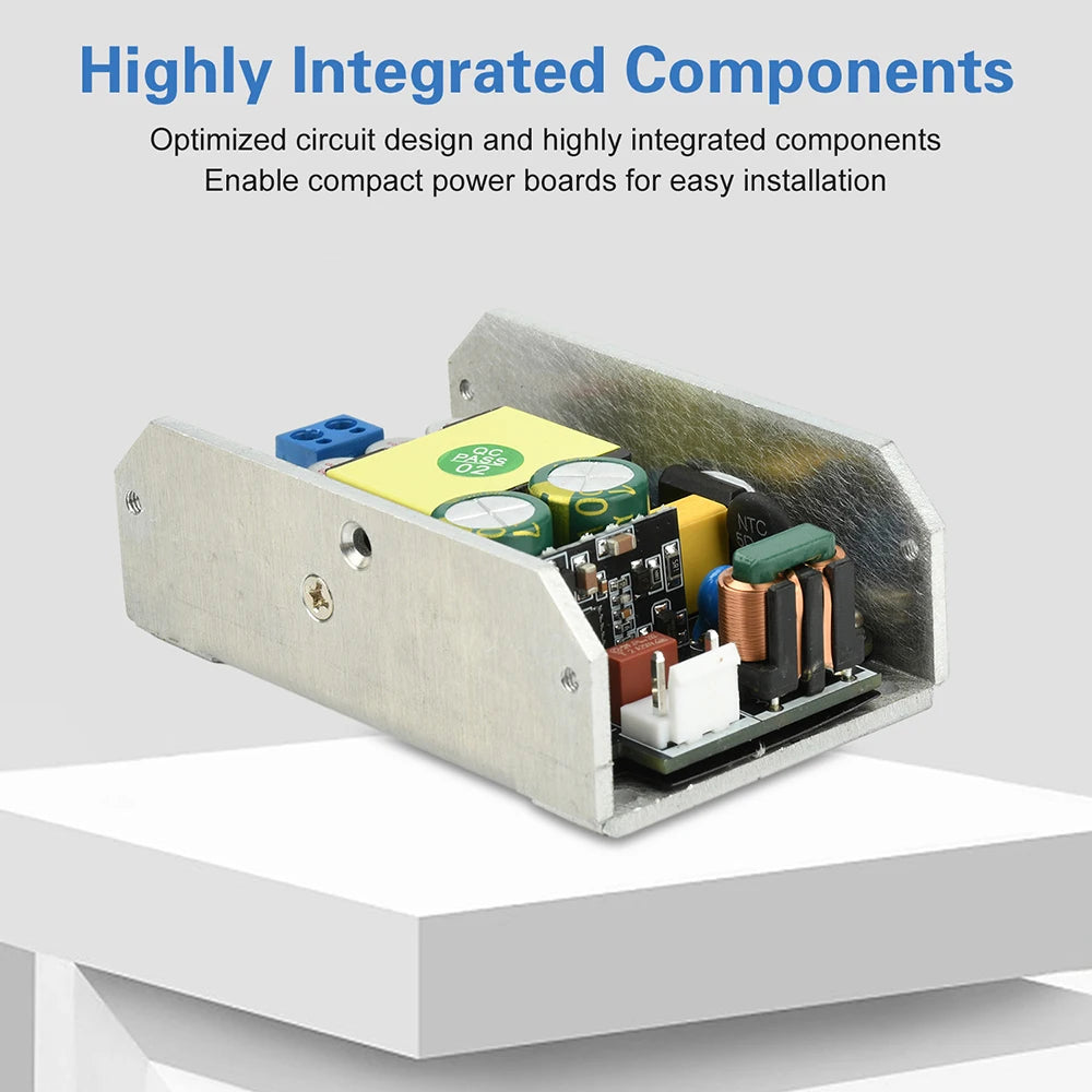 Compact GaN Power Supply Board AC 95-265V to Supply Board AC 95-265V to DC 24V 4A / 12V 8A 100W/150W High-Power Switching Power