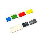 10PCS Colourful Single Row Female 2.54MM Spacing Pin Socket Female Header Connector 2P 3P 4P 5P 6P 8P 10P 14P 16P 20P 40P
