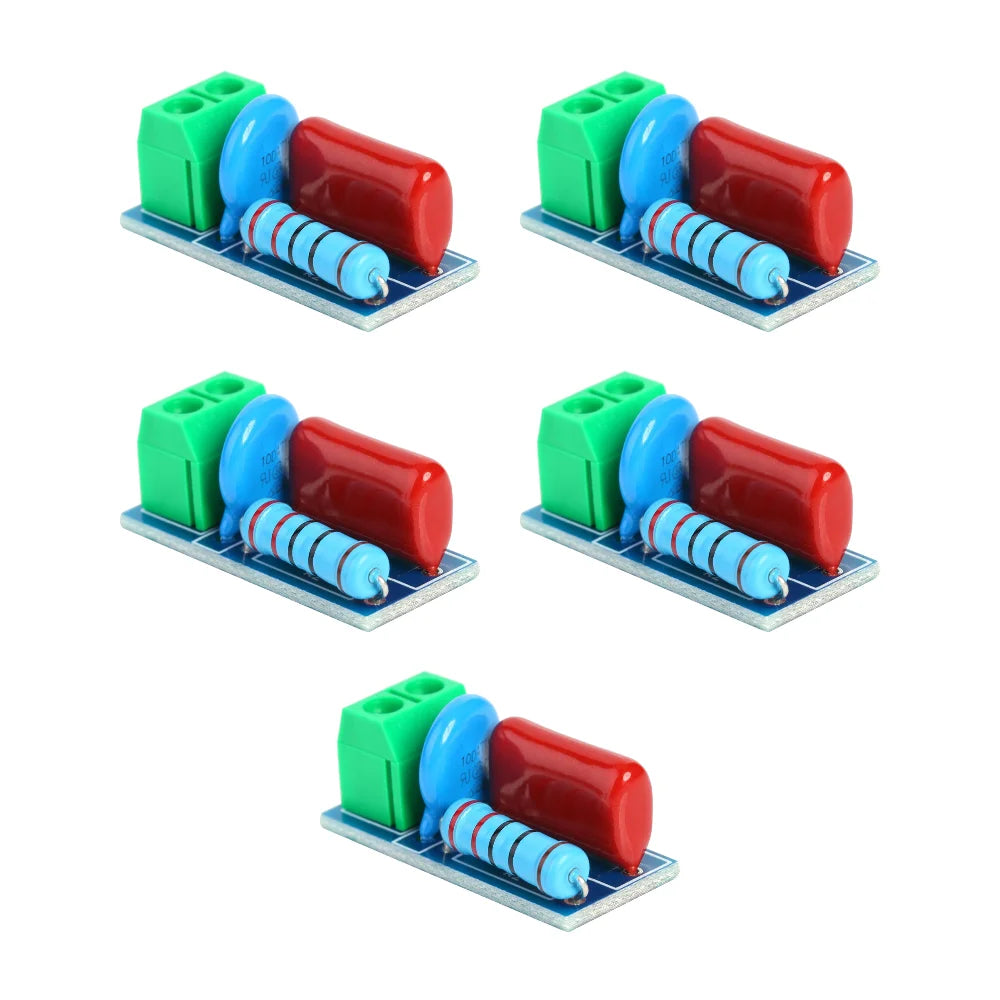1/2/3pcs RC Absorption Circuit Module Relay Contact Protection Resistance Surge AC/DC 5V-400V Snubber Board