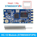 TZT 1/3PCS 433Mhz HC-12 SI4463/4438 Wireless Serial Port Module 1000m Replace Bluetooth NEW