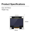 Keyestudio 0.96/1.3-inch OLED Module LCD Display 128x64 With IIC Ports 12C Serial LCD Panel With Baseboard For Arduino
