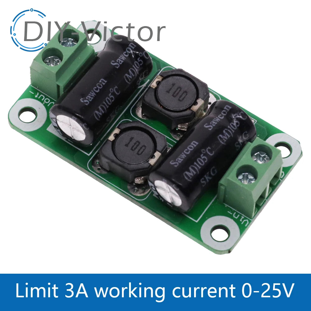 0-50V 2-4A DC Power Supply Filter Board Class D Power Amplifier Interference Suppression Board Car EMI Industrial Control Panel