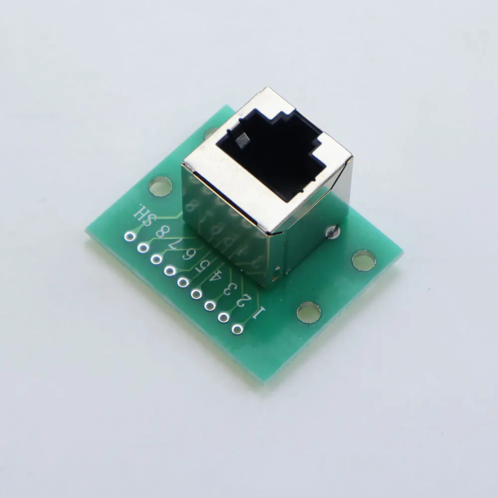 1Pc RJ45 Adapter Test Board To XH2.54 Modular Ethernet Connector Adapter Network Interface + Breakout Board + Pin Header