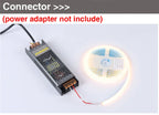 DC 12V 24V COB Strip 320Leds/M High Density RA90 White Pink Yellow Ice Blue Red Green Flexible Ribbon Rope LED Light