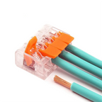 75Pcs Box Electrical Lever Wire Connectors 2 Pin 3 Pin 5 Pin Electric Cable Clamp Mini Quick Wire Terminal Push-in Connector