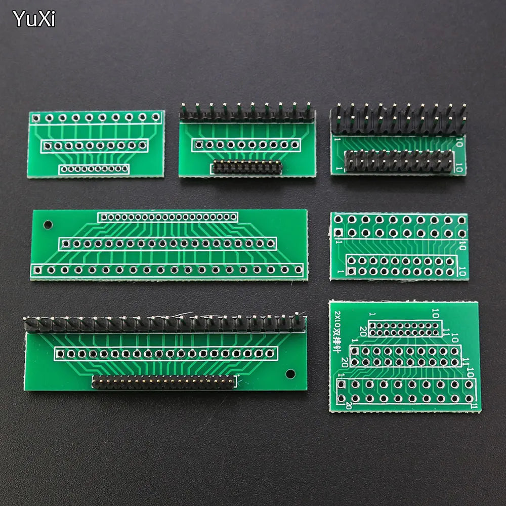 YUXI 1PCS 1.27mm 2.0mm 2.54mm Pitch Transfer Plate Converter Single Double Row Pin PCB PCI Adapter Board
