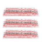 50/100/500/1000PCS Waterproof Solder Seal Sleeve Splice Terminals Copper Heat Shrink Electrical Wire Butt Connector AWG22-18 Red