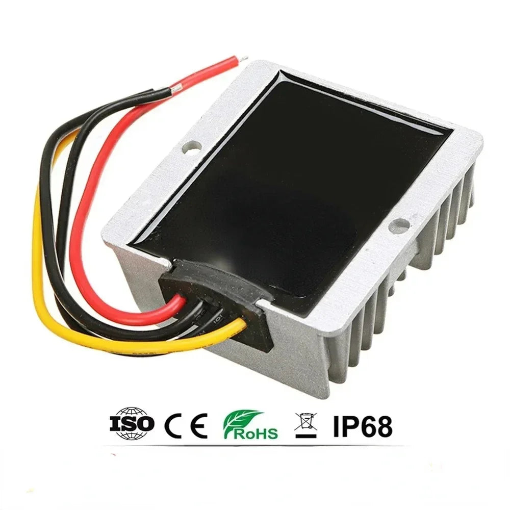 72V 60V 48V 36V 24V to 12V 5A 10A 15A 20A Buck DC-DC Power Converter 60V-12V Step-down Voltage Regulator Car Truck Boat Supply