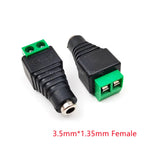 5/10Pcs Solderless DC Jack Plug Connector 3.5x1.35 5.5x2.1 5.5x2.5mm Male Female Adapter for LED Tape Surveillance Camera