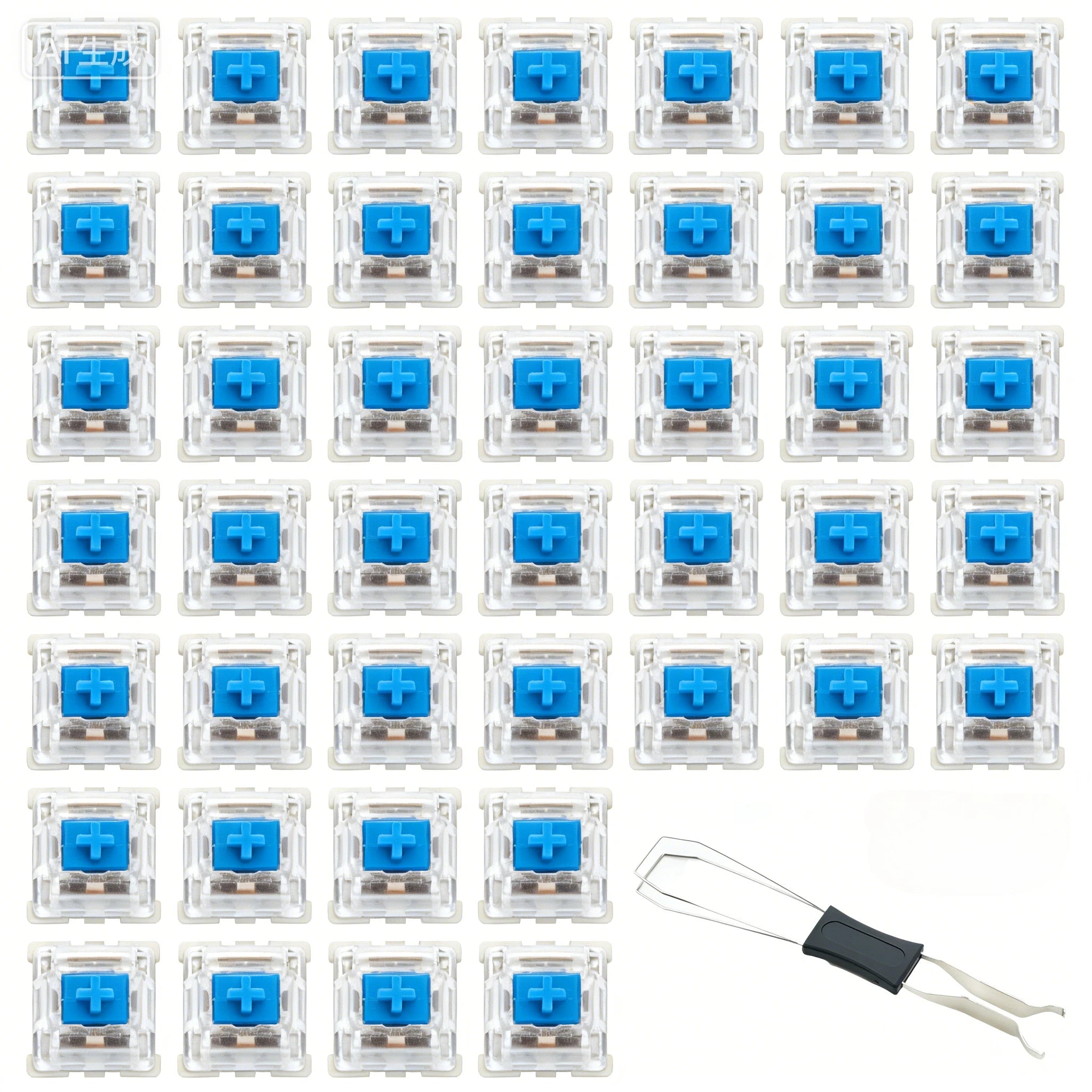 100pcs Keyboard Switch Keyboard Clicker Key Replacement Hot-swapping Switch 3Pin Tactile Switches for Mechanical Keyboards