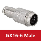 5PCS Docking Connector GX16 Aviation Plug Male Female 16mm 2/3/4/5/6/7/8/9/10 Pin Socket Circular Aviation Connector