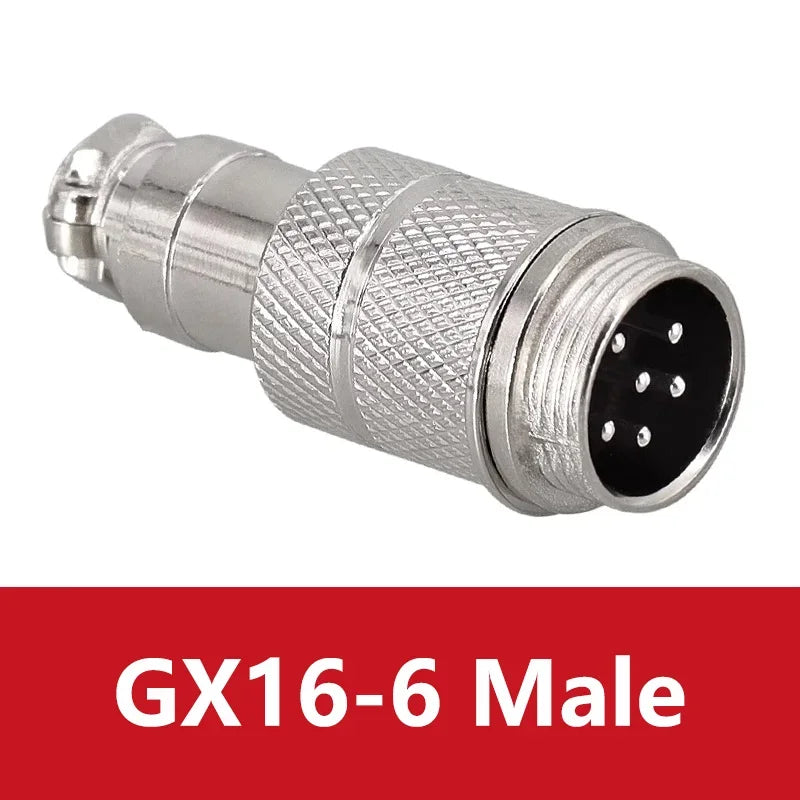 5PCS Docking Connector GX16 Aviation Plug Male Female 16mm 2/3/4/5/6/7/8/9/10 Pin Socket Circular Aviation Connector
