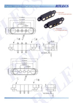 Smart Wristband Male Female Wire 2 3 4 5 Pole USB Type-C DC Charger Connector 2A DC Smart Watch Magnetic Pogo Pin Universal