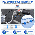 915 pieces welding sealed line connectors, heat shrink butt connectors, insulated electrical butt splicing terminal blocks, suitable for marine, automotive and truck wiring terminals