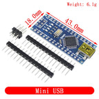 Mini / Type-C / Micro USB Nano 3.0 With the bootloader compatible Nano controller for arduino CH340 USB driver 16Mhz ATMEGA328P