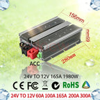 24V TO 12V 100A -300A DC DC Step Down Converter Regulator Voltage Output Power Supply Module for Cars Solar Reducer Module ROHS