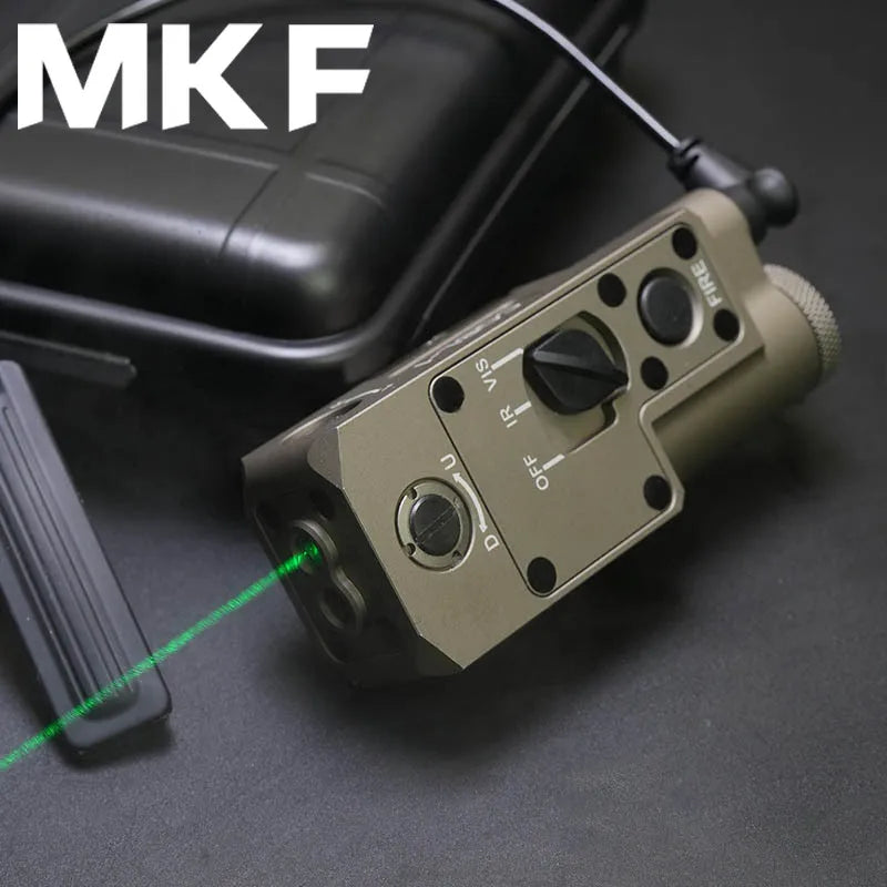 CQBL-1 Laser Aiming IR/Red/Green Dot Laser Indicator Momentary Constant Quick Opening With Scout Light Connect Mount For 20MM
