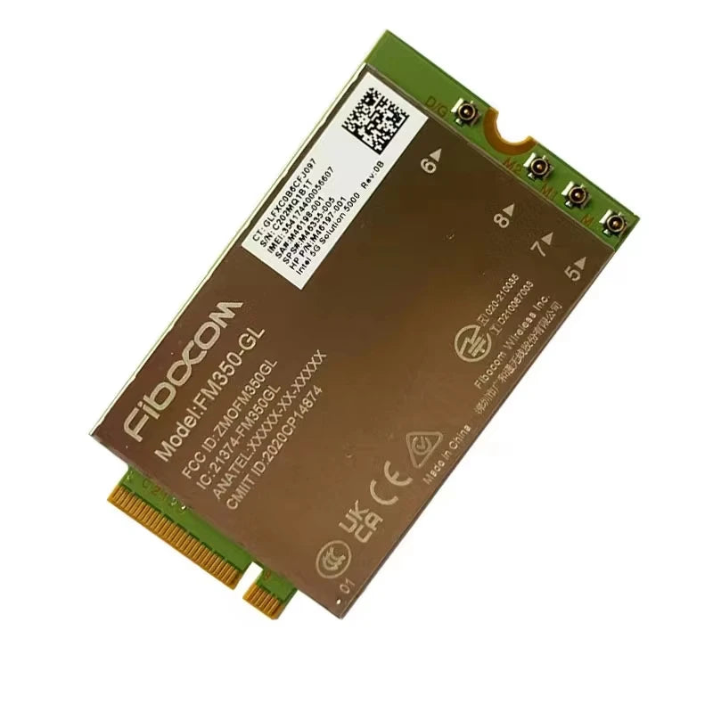 1pcs 5G FM350-GL Fibocom NR Sub6 M.2 Module For HP Laptop SPS#M46335-005 5G LTE WCDMA 4x4 MIMO GNSS Module