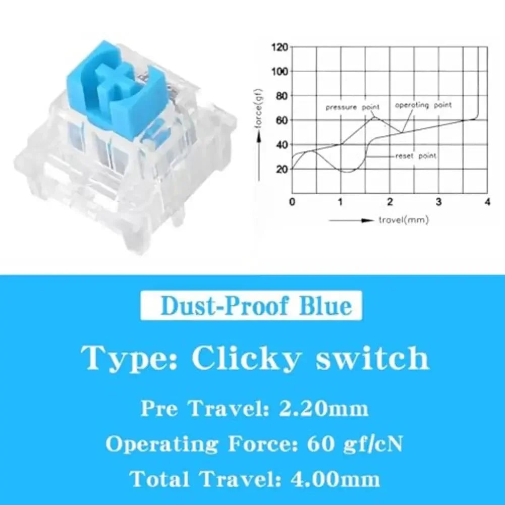 DIY Mechanical Keyboard Switches 30/50/100 PCS 3 Pin Tactile Clicker Keys Replacement Parts Accessories Use