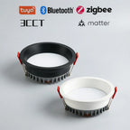 Recessed Tuya Bluetooth/Zigbee Matter 3CCT Smart LED Downlight 110V/220V 5W-12W Spotlight Bedroom Kitchen Indoor Downlight