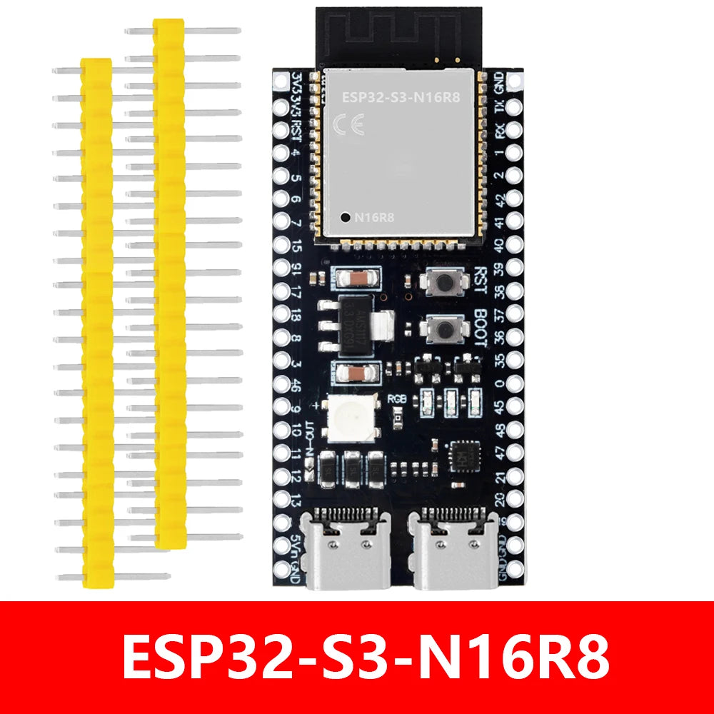 ESP32-S3 WiFi Bluetooth BLE 5.0 Mesh Module ESP32-S3-Dev-Kit-C-1 Development Board Compatible with for Arduino