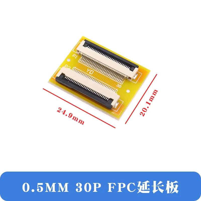 2Pcs FFC/FPC Flexible Cable Extension Board Adapter 0.5MM Pitch 4P/8/10/12/14/16/20/24/30/40/50/60/64Pin