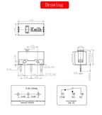 1Pcs Kailh GM2.0 GM4.0 GM8.0 mouse micro switch Gaming button switch can replace all kinds computer mice left right button