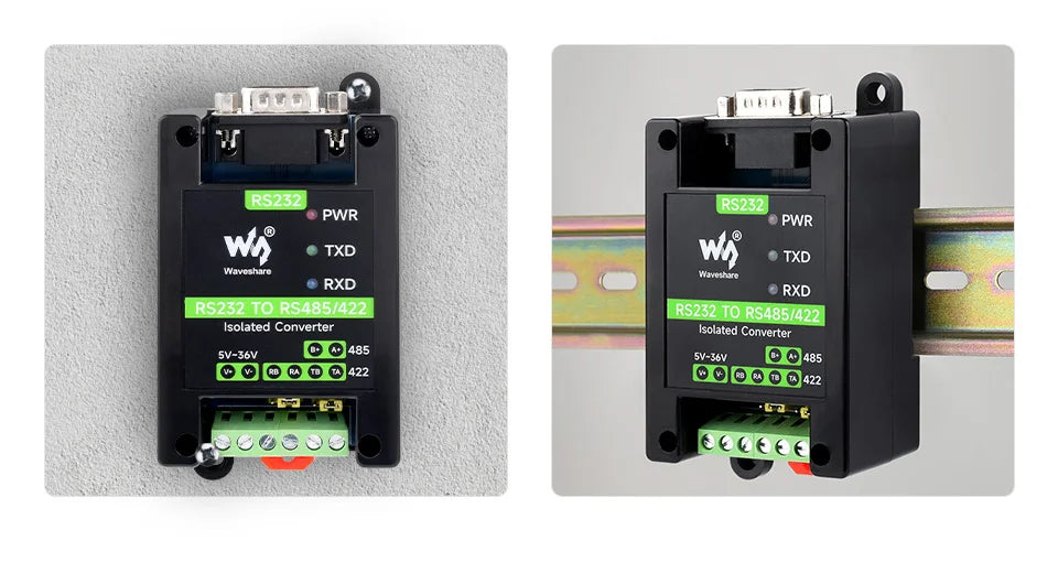 Industrial-grade RS232 to RS485/422 Active Digital Isolated Serial Converter SP3232EEN SP485EN Chips