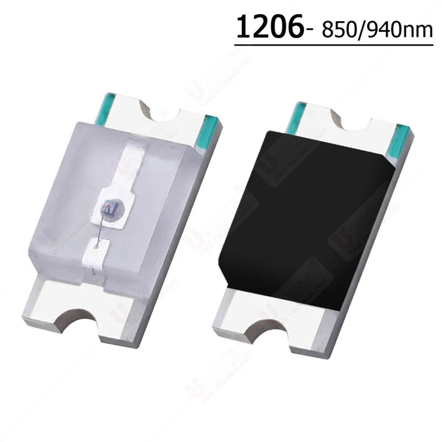 1000pcs 0603 0805 1206 IR SMD Chip 850nm 940nm Emitter Receiver Infrared Transmitter Phototransistor Photodiode Invisible DIY