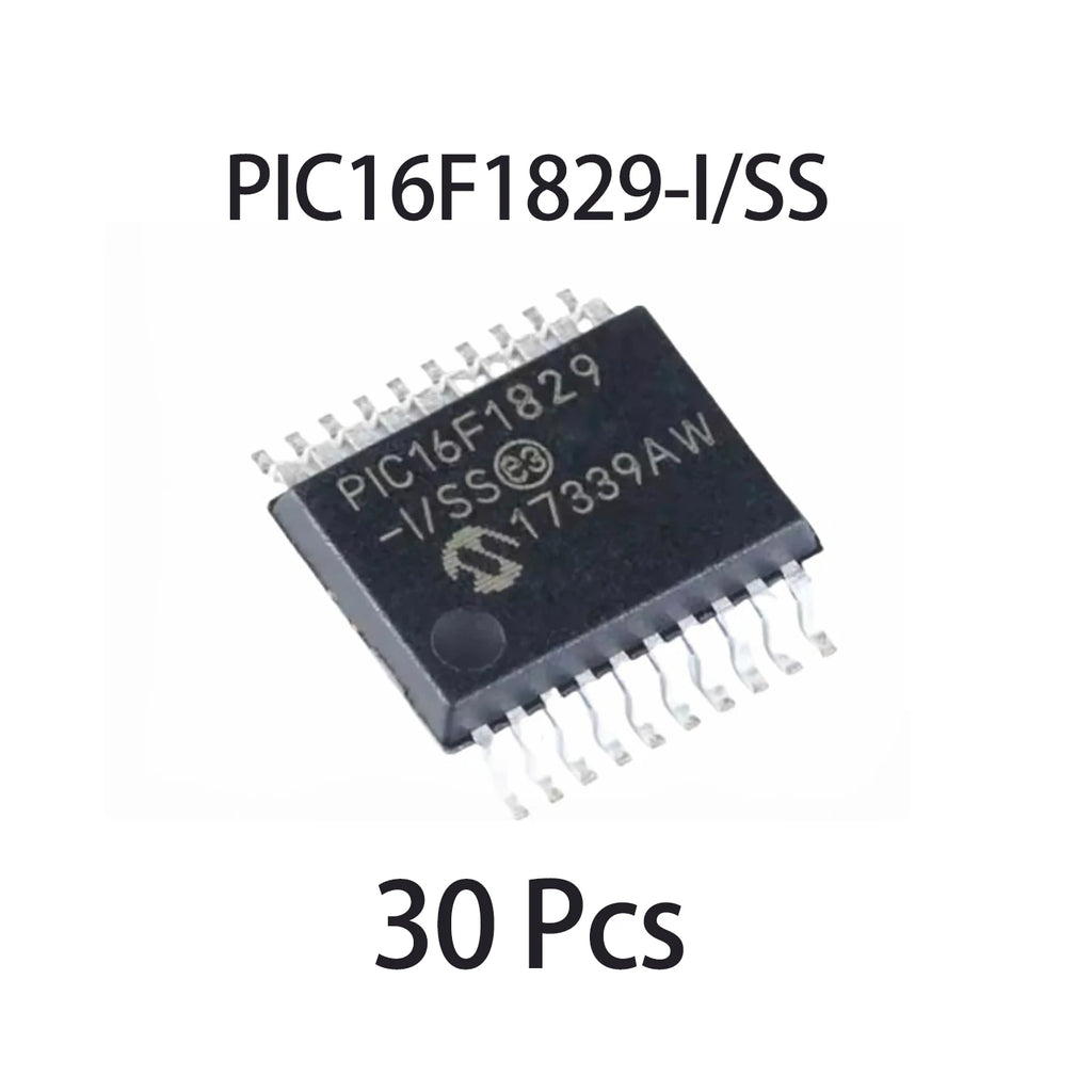 1/5/10/30/50/100Pcs Original Microchip PIC16F1829-I/SS SSOP20 Package 8 Bit PIC Microcontroller Integrated Circuit MCU Chip