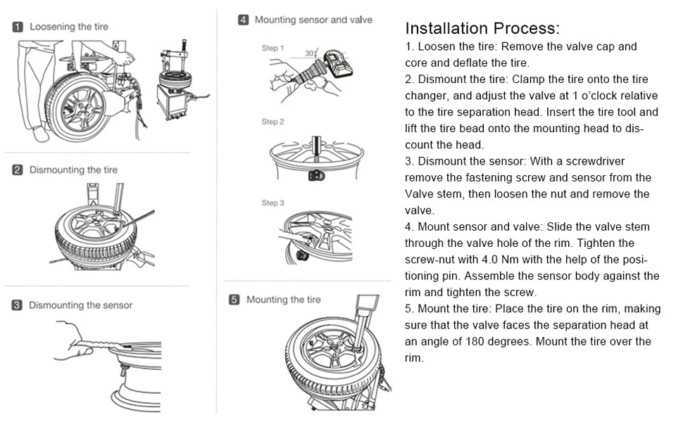 4PCS Tire Pressure Monitor Sensor 6855539 For BMW F20 F21 F22 F23 F30 F31 F32 F33 F34 M2 X1 X2 TPMS 433MHZ 36106856209 707355-10