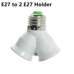 2pcs E26 E27 E39 E40 Gu10 Gu24 MR16 G5.3 G23 G24 G9 B22 BA15D BA15S LED CFL Lamp Holder Light Socket Converter Extension Adapter