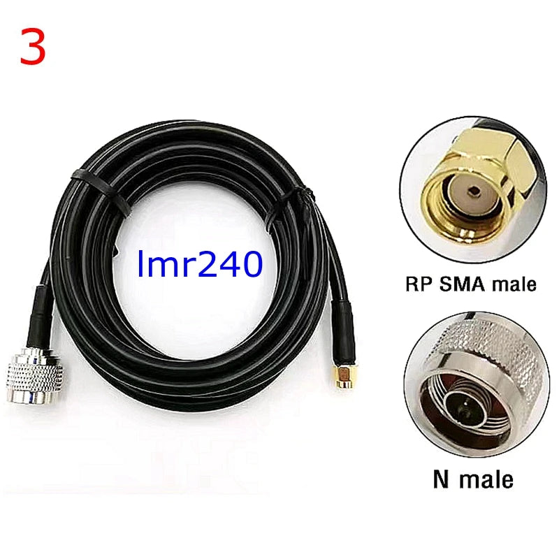 LMR240 50-4 Coax Cable L16 N Male Female To SMA Male Connector N To RPSMA Crimp for LMR-240 Pigtail Jumper 4G 5G LTE Extension