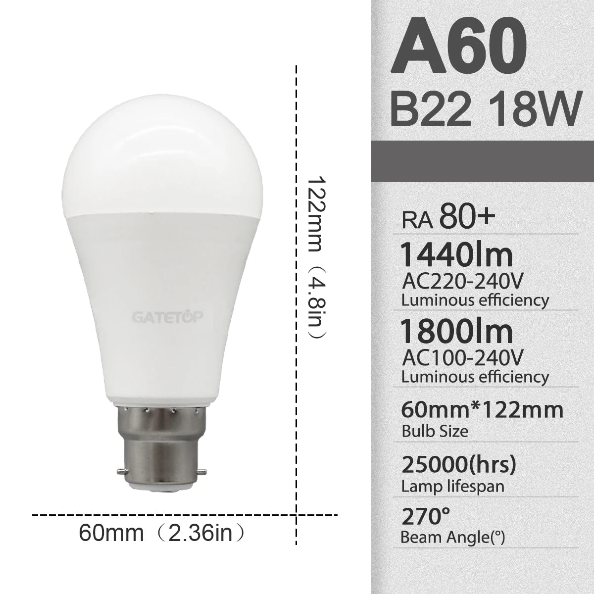 10Pack B22 LED bulb Lamp 220V 110V No flicker 8W 9W 12W 18W 24W Hight birght Warm lighting for home derection