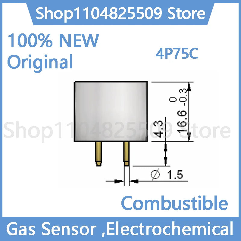 100% Original new 4P75C Combustible Gas Sensor CH4 LEL 4P-75C 4P-75