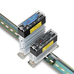Slim DIN Rail Mount Single Phase Solid State Relay SSR Relay Module with Heatsink 10A 25A 40A