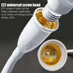 E27 Direct Plug in Swivel Head E26 LED Light Socket with Switch EU US LED Table Lamp Base Holder