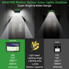 4pcs 468 LED Solar Led Lamp Outdoor Solar Light with Motion Sensor Wall Lights Waterproof Sunlight Powered for Garden Decoration