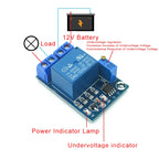 DC 12V Battery Undervoltage Low Voltage Cut off Automatic Switch Recovery Protection Module Charging Controller Protection Board