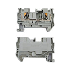 10/100PCS PT4 Push-in DIN Rail Terminal 4mm² Cable Connector Screwless Electrical Connect Terminal Block for Easy Wiring
