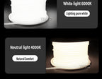 220V COB LED Strip Light High Bright Switch/Dimmable US 110v EU Plug Neon Tape Kitchen Cabinet  lighting Waterproof garden