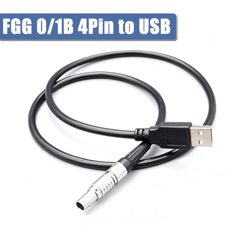FGG 0B 1B 4Pin to USB 2.0 Male Female Cable Compatible With Lemo Plug-in Self-locking Aviation Plug EGG 00B Male Aviation Plug