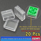20 Pcs Tactile Pushbutton Switch 12*12*7.3MM Micro Switch Pushbutton A14 A24 Pushbutton Cover 12x12x7.3MM Square Head Pushbutton