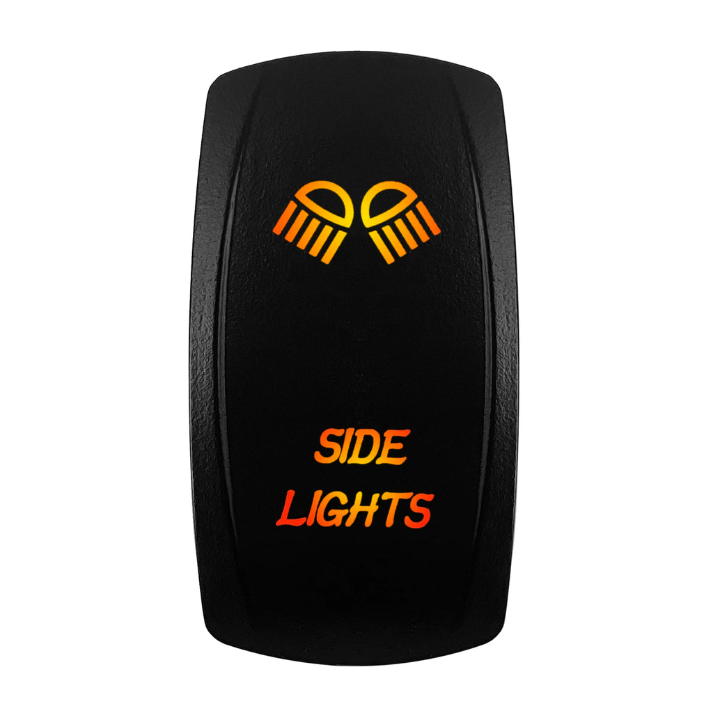 12V-24V Orange Led Rocker Switch Waterproof 20A Amber Light SPST DPDT Toggle Key for Car Boat ATV Camper Motorhome Auto Machine