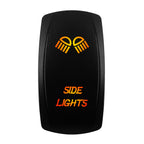 12V-24V Orange Led Rocker Switch Waterproof 20A Amber Light SPST DPDT Toggle Key for Car Boat ATV Camper Motorhome Auto Machine