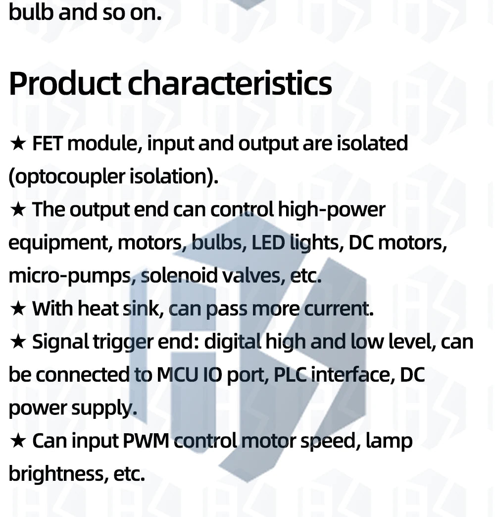 1PCS EGBO Electronic switch control board, pulse triggered switch module, DC controlled MOSFET optocoupler